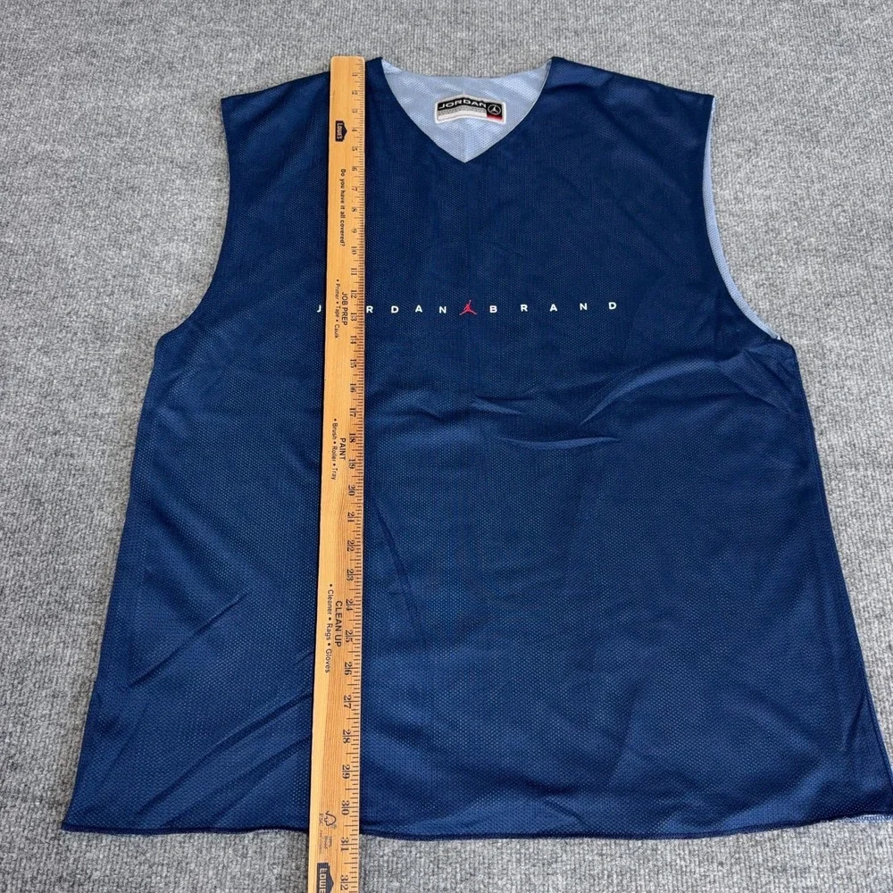 VINTAGE 90s NIKE AIR JORDAN Brand JUMPMAN REVERSIBLE JERSEY TANK TOP Mens L/XL